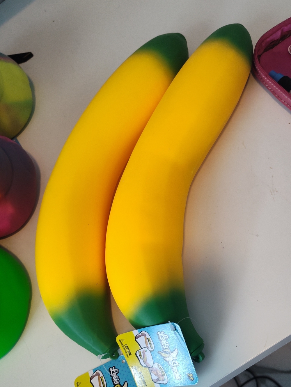 Jumbo Squishy Banana Stress Relief Toy - Yellow & Green
